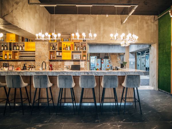 Stylish and durable bar counter designed by Get Furniture, the trusted Bar Counter Supplier in India.