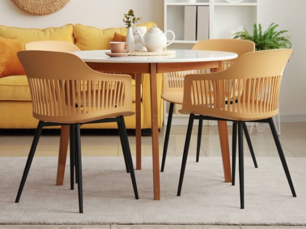 Cane Dining Chairs Manufacturers Delhi with modern dining chairs with elegant design by Get Furniture
