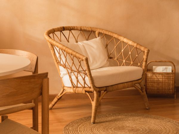 Cane Dining Chairs Supplier in India with premium cane chair with cushion by Get Furniture