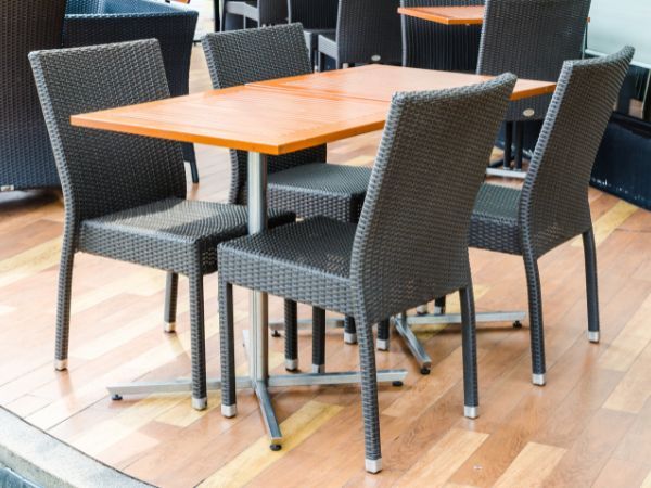 Get Furniture Restaurant Dining Tables Manufacturer Delhi with modern outdoor dining set design