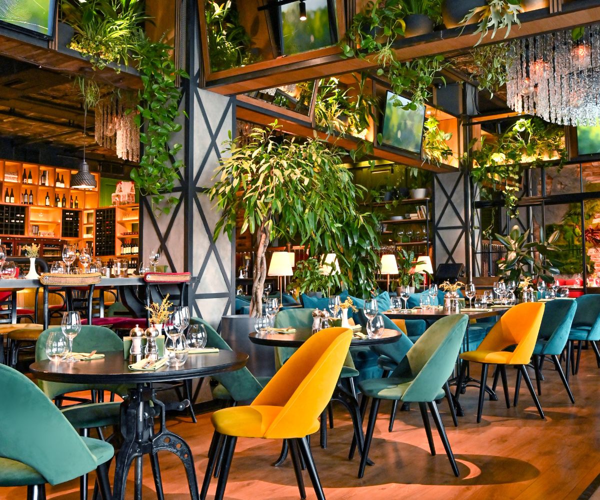 Restaurant Furniture Trends in 2025 by GetFurniture with vibrant and modern dining setup