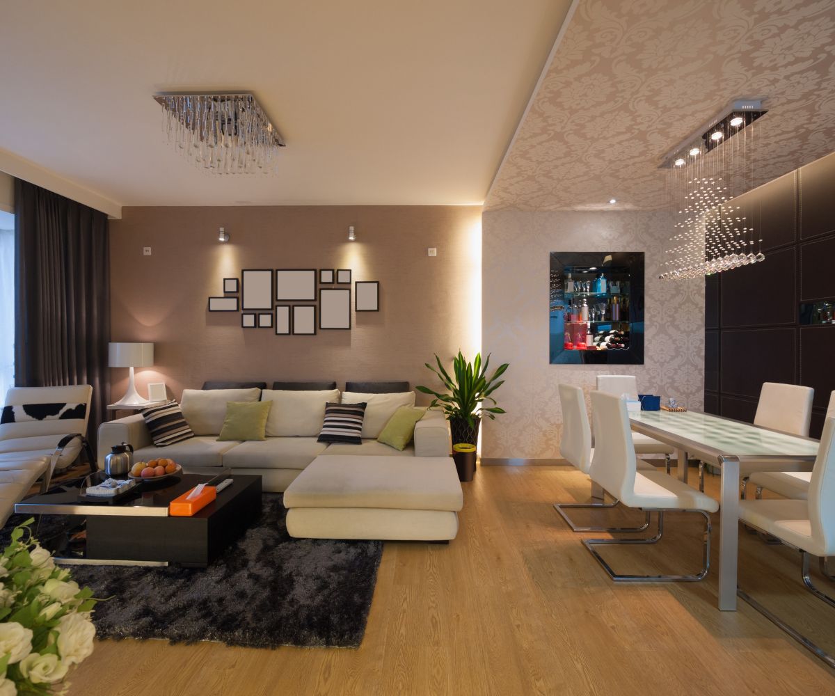 Modern living room and dining area setup showcasing which furniture option is best for your home by Get Furniture.